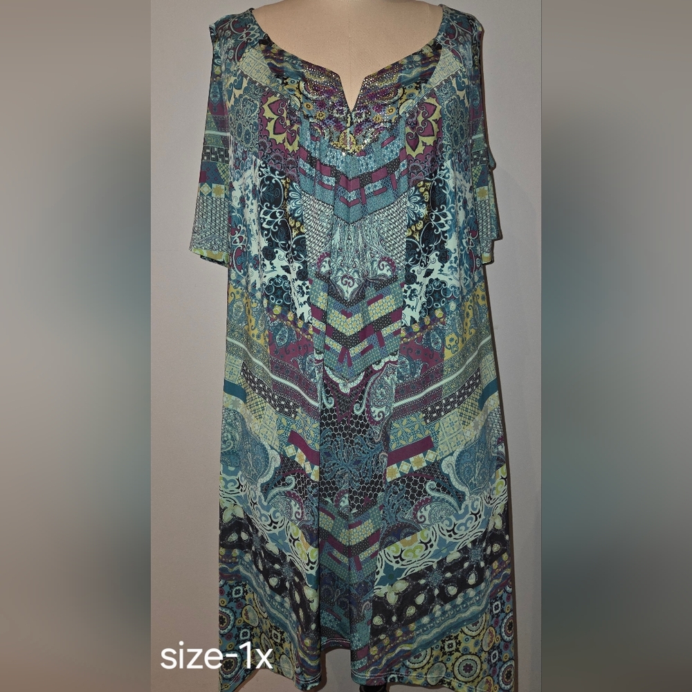Apt. 9 Women's Multicolor Boho Tunic
